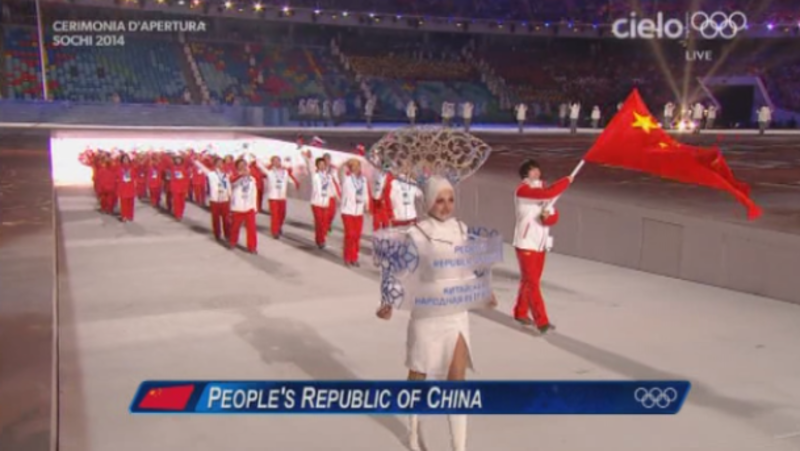 Sochi 2014, repubblica popolare della Cina