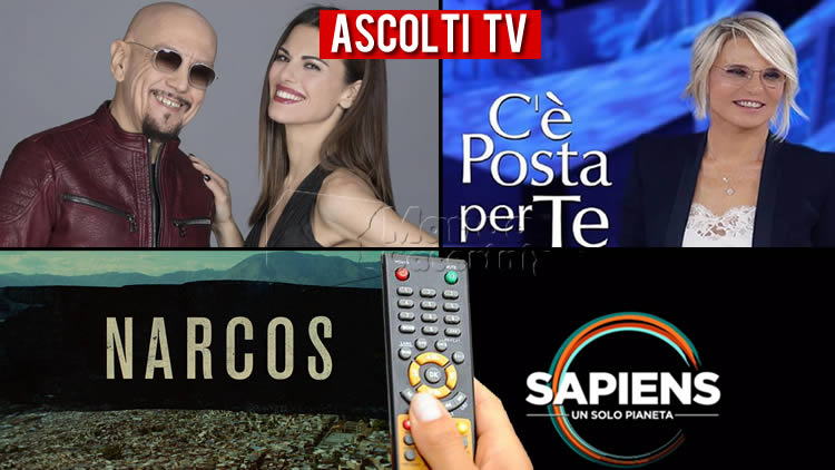 Ascolti TV sabato 7 marzo 2020