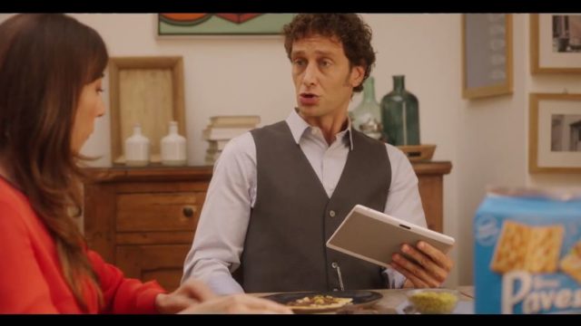 Virginia Raffaele e l'amico nello spot Gran Pavesi