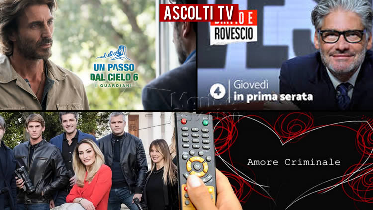 Ascolti TV giovedì 6 maggio 2021