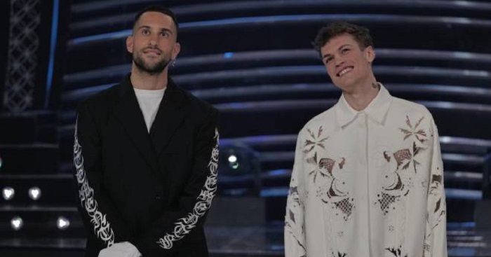 Sanremo 2022 Mahmood e Blanco sul palco