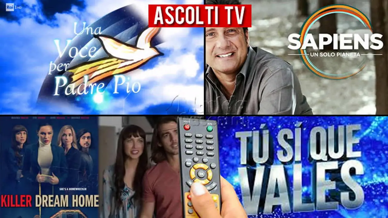 Ascolti TV sabato 25 giugno 2022