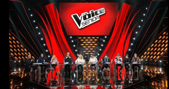 The Voice Senior conferenza stampa parterre