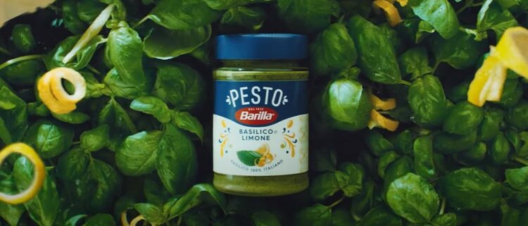 Pubblicità Barilla pesto basilico e limone descrizione