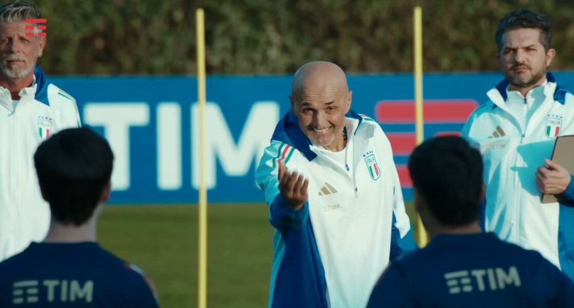 Pubblicità TIM Luciano Spalletti descrizione